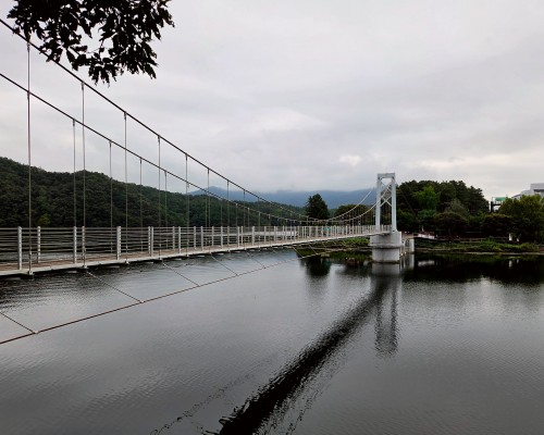 Sky Bridge at Cho Pyeong Lake